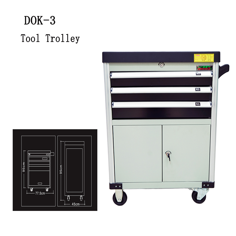 3-Drawer Gray Tool Storage Cab - Auto Repair Shop Warranty ulasan dan harga