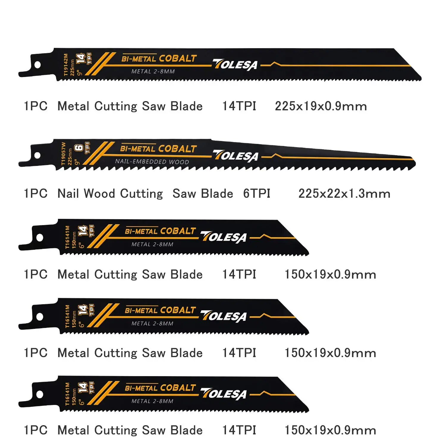 TOLESA 10PCS Reciprocating Bi- - Metal Saw Reciprocating ulasan dan harga